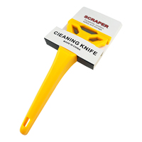 Couteau grattoir de nettoyage DIY personnalisable avec manche en plastique OEM pour le nettoyage des vitres de voiture, des cuisinières et des carreaux – Outil manuel