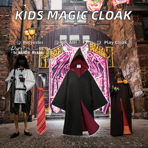हेलोलीन बच्चों के जादूगर पोशाक लड़कों और लड़कियों के लिए पॉलिएस्टर क्लॉक सूट - Product Image 3
