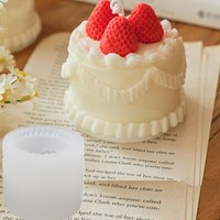 Moule en silicone alimentaire antiadhésif, réutilisable, résistant à la chaleur, écologique et non toxique, pour mini-gâteaux fraise de dessin animé, facile à utiliser