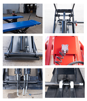 Elevador de Tijera Hidráulico Portátil Runche para Autos, 3000 kg/3.0 t, Plataforma Móvil de Altura Media con Motor de 2.2 kW, Multivoltaje, 10 Años de Vida Útil