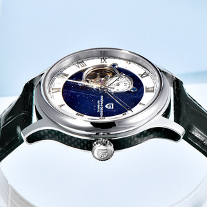 Pagani Design Men's <b>Automatic</b> Mechanical <b>Watch</b> Stainless Steel <b>Skeleton</b> Dial 100m Water Resistant PDYS015 - Product Image 2