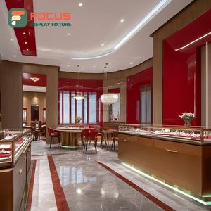 Luxury Jewelry Display Counter Tempered Glass Panel Jewelry Shop Jewelry Cabinet - Product Image 4