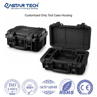 Caja Protectora Resistente Moldeada a Medida con Inserto de Espuma de Doble Capa, Carcasa para Equipo Industrial Negra OEM, Moldeo por Inyección