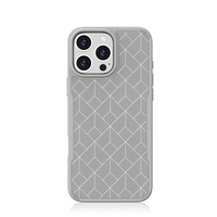 Coque de téléphone de luxe noire en TPU AIR antichoc à quatre coins avec rayures géométriques pour iPhone 17 Pro Max 16 Air 15 14 13 12 11