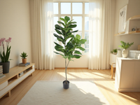 Faux ficus lyrata, arbre artificiel, bonsaï artificiel, ficus lyrata artificiel, produits pour jardin d'intérieur et serre