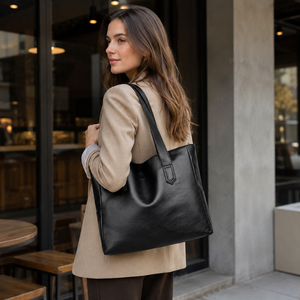 Bolsos Tote 2026 de Lujo Unisex, Bolso Tote Casual de PU, Bolso Tote de Lona de Gran Capacidad para la Escuela, el Trabajo y Negocios - Product Image 5