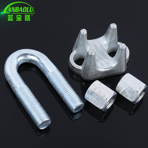 คลิปหนีบสายเคเบิลเหล็กชุบสังกะสี Anbaolu ขนาด 10 มม. แบบยูโบลต์ สำหรับใช้ในอุตสาหกรรมทั่วไป - Product Image 1