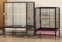 Grande cage à oiseaux transparente de luxe, anti-déversement, grand espace pour les perruches, les agapornis, les pinsons zébrés
