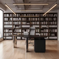 Nouveau bureau de direction incurvé moderne et simple 2026 – Modèle de bureau informatique et poste de travail au design luxueux et haut de gamme