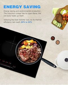 Nueva Cocina de Inducción Multifuncional de Tres Quemadores 2025, Placa Combinada Eléctrica Integrada de 3 Zonas, 6200W, Alta Potencia, para Uso Doméstico y Exterior - Product Image 5