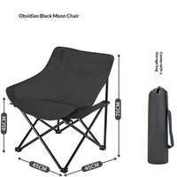 Nouvelle chaise pliante d'extérieur de luxe léger, chaise lune simple et légère, renforcée et épaissie, portable, en lin et denim, pour pique-niques
