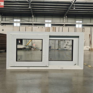 Conception personnalisée de fenêtres coulissantes à double vitrage Upvc pour maisons avec <span class=keywords><strong>moustiquaire</strong></span> - Product Image 4
