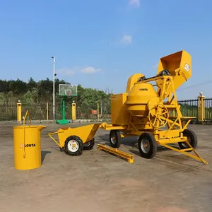 LONTA JH510 Betonniere A2-510 dizel motor kendinden yüklemeli Beton karıştırıcı 500 Litre harç Beton çimento karıştırıcı Malaxeur Beton