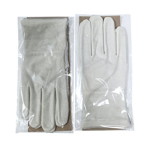 Gants <span class=keywords><strong>de</strong></span> protection du travail épaissi en coton 100%: gants <span class=keywords><strong>de</strong></span> cérémonie culturels en coton pur blanc (emballage individuel) - Product Image 4