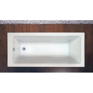 Baignoire en acrylique Kamalu KM200 160x75cm Blanc brillant pour usage domestique - Product Image 1