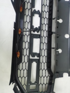 <span class=keywords><strong>Calandre</strong></span> frontale en fibre de carbone, accessoire de course à motifs noirs et gris, pour <span class=keywords><strong>Ford</strong></span> ecossport 2014 — 2018 conversion au Style F150 - Product Image 3