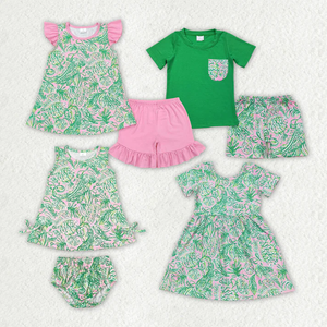 Vêtements d'été en gros pour bébés et tout-petits : Ensemble short et t-shirt à manches courtes imprimé <span class=keywords><strong>Lilly</strong></span> – Collection Boutique pour enfants - Product Image 1