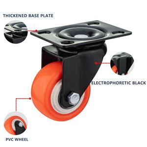 Hersteller Großhandel Universal-Runddrehrolle 1,5 Zoll 2,5 Zoll Leichtes PVC Verschleißfestes Gold-Diamant-Rad - Product Image 2