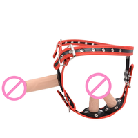 Culotte à trois têtes pour femmes, pour masturbation, usage lesbien, godemiché portable et jeu anal, jouet sexuel féminin pour femme