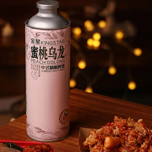 KINGSTAR Peach Oolong <span class=keywords><strong>Bière</strong></span> Artisanale Chinoise 1L Bouteille ou Canette 4,1% Faible Teneur en Alcool Boisson Fermentée au Thé Boissons Cerveza - Product Image 1