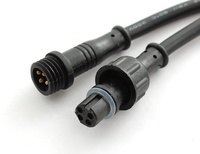 Connecteur de câble étanche à 3 broches pour bande LED mâle-femelle, câble et fil étanches