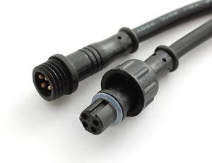 זכר לנקבה Led רצועת חוט 3 פין עמיד למים כבל מחבר עמיד למים חוט כבל - Product Image 3