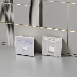 Chất lượng tốt nhất 45*45 mét cổng duy nhất <span class=keywords><strong>RJ45</strong></span> Cat6A toolless kết nối Ethernet Jack <span class=keywords><strong>Keystone</strong></span> Jack pháp faceplate - Product Image 5