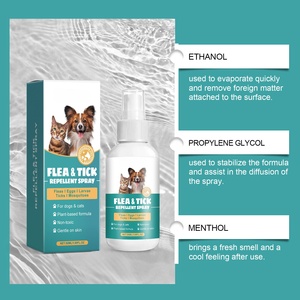 <span class=keywords><strong>Spray</strong></span> <span class=keywords><strong>anti</strong></span>-<span class=keywords><strong>puces</strong></span> et tiques pour chiens et chats, ingrédients naturels, efficace, non irritant, longue durée, pour l'extérieur, vente chaude - Product Image 2