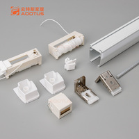 Système de rail en aluminium sans chaîne pour stores romains sans cordon, mécanisme de levage manuel, rail simple ou double pour stores romains sur mesure