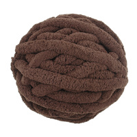 Fil chenille vegan en gros, doux, 35 couleurs, 2 cm, jumbo, chunky, épais, tricoté