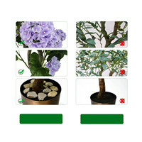 Neu Eingetroffene Künstliche Hortensie, Künstlicher Laurustinus-Baum für Hochzeitsdekoration, Garten- und Terrassenlandschaftsgestaltung