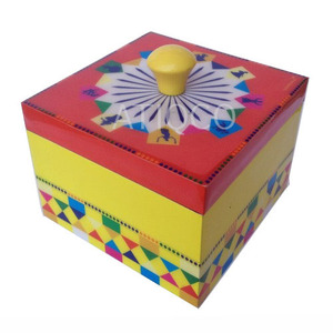 Moroccan Style Hexagon <b>Storage</b> <b>Box</b> With Lid Colorful Printed <b>Cardboard</b> <b>Box</b> For Organization And Decorative Use - Product Image 2