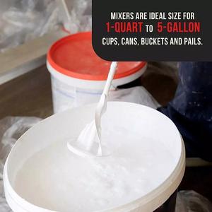 Paint Stirring Rod Heavy Duty Plaster and Paint <strong>Mixing</strong> <strong>Paddle</strong> Standard <strong>Drills</strong> - Painting and Plastering Mixer Stirrer Tool (Red) - Product Image 4