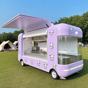 Remolque de Comida Móvil Totalmente Equipado, Carrito de Comida Curvo Amarillo, Cocina Remolcable para Mercado de <span class=keywords><strong>Agricultores</strong></span> y Cafetería Ambulante - Product Image 1