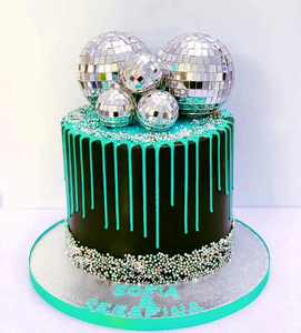 5 Piezas de Decoración para Pastel de Bola de Discoteca, Adornos de Bola de Discoteca, Artículos para Fiesta de Saturday Night Fever, Artículos para Fiesta de Baile de Bola de Discoteca, Artículos para Fiesta de Cumpleaños - Product Image 1