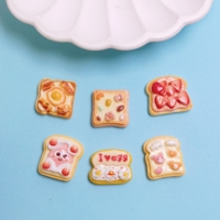 100 mini-gâteaux de dessin animé en résine pour maison de poupée, accessoires de décoration pour enfants