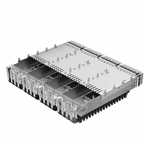 Te tương thích 1x4 cổng zqsfp +/qsfp28 Ống ánh sáng Press-Fit SFP Lồng tản nhiệt lỗ thiết bị sợi quang cho dữ liệu - Product Image 2