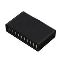Cargador de teléfono multifunción de alta venta, 60W 5V/12A, para teléfonos móviles, tabletas, multipuerto, de alta potencia, con 10 puertos USB, adaptador de corriente.