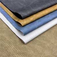 0.9mm d'épaisseur en relief Grain tissu matériel synthétique cuir artificiel PU cuir pour sac chaussure