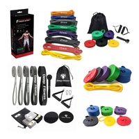 Bandes de résistance en TPE avec logo personnalisé, équipement de fitness pour la salle de sport, le yoga, l'exercice, entraînement élastique, bandes d'exercice en TPE