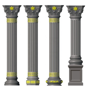 Moldes de columna de hormigón de máxima calificación Molde de Pilar Redondo romano fundido Construcción al aire libre Decorativo ABS Plástico prefabricado casa forma de cemento - Product Image 5