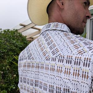 Chemise Homme Personnalisée Broderie 2026 de Haute Qualité à Manches Courtes Motif Floral Col Rabattu Décontractée - Product Image 5
