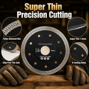 Disque de coupe diamanté à pressage à chaud Ultra Slim K Turbo 115/125 mm pour <span class=keywords><strong>carrelage</strong></span> en grès cérame, bord électroplaqué - Product Image 1