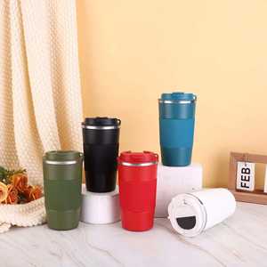 Cadeau d'entreprise CJX, tasse à café isotherme 380/500 ml, mug thermique, logo personnalisé imprimé, promotion, bouteille isotherme de voyage pour voiture - Product Image 3