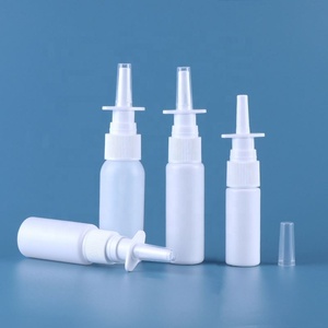 30ml HDPE Plastic Empty White Nasal Spray Pump Cylinder Spray <b>Bottle</b> With Clip Iso 15378 - Product Image 2