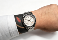 Montres mécaniques pour hommes de 39 mm alimentées par un mouvement automatique Miyota 9075 GMT, bracelet en acier Jubilee avec fermoir micro-réglable