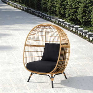 Silla Moderna de Ratán para Descanso, Cómoda para Sala de Estar, Hotel, Parque, Comedor, Patio, Elegante - Product Image 4