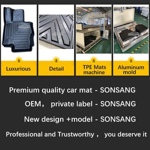 Sonsang เสื่อปูพื้น3D สำหรับ2023รุ่น <span class=keywords><strong>Tesla</strong></span> Y 3แผ่นรองพื้นสีดำแบบกำหนดเองได้แผ่นปูพื้นรถยนต์ป้องกันทุกสภาพอากาศ - Product Image 6