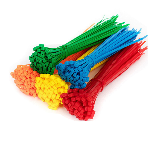 Self-Locking Nylon 66 Cable Ties 100mm Electrical Wire Ties RoHS UV Resistant for Solar Automotive Home