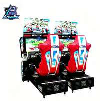 Simulateur de conduite de course automobile Outrun 32 pouces à monnayeur, prix d'usine, pour centre de jeux